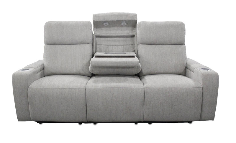 Parker House Orpheus Power Drop Down Console Sofa in Bisque - Furniture City (CA)l