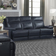 Parker House Paxton Power Sofa in Navy - Furniture City (CA)l
