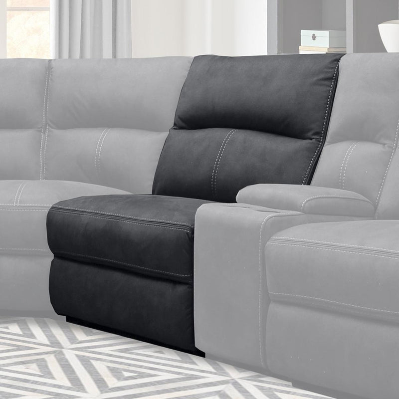 Parker House Polaris Manual Armless Recliner in Slate