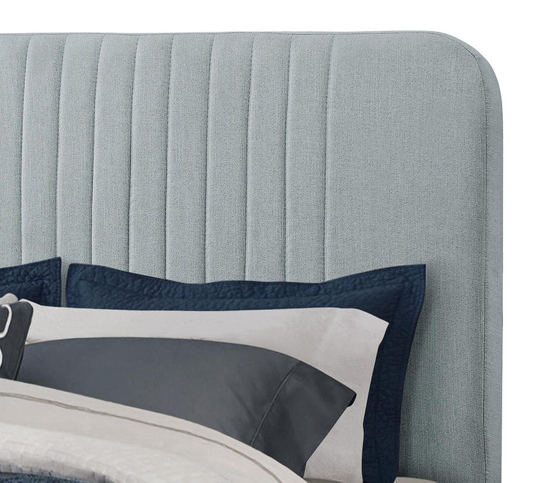 Pulaski ACH All-In-One King Channeled Bed in Blue