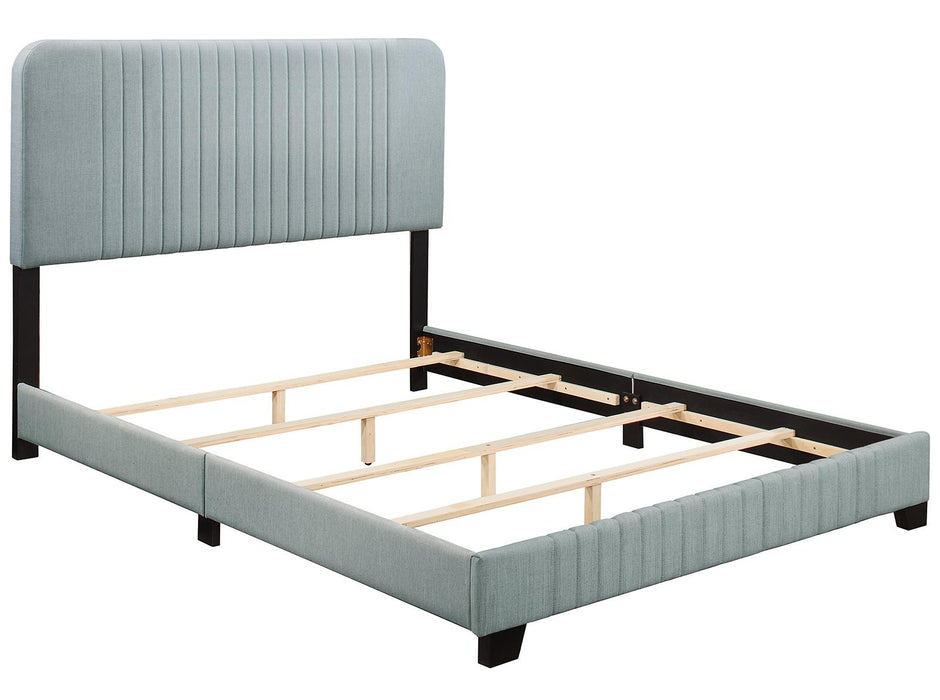 Pulaski ACH All-In-One King Channeled Bed in Blue