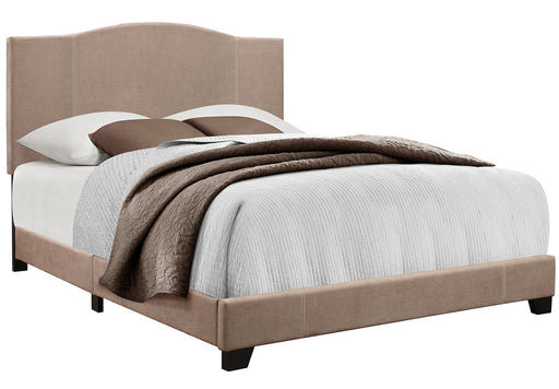 Pulaski ACH All-In-One Queen Modified Camel Back Upholstered Bed in Grey image