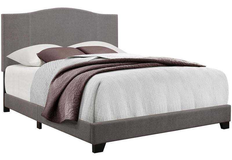 Pulaski ACH All-In-One Queen Modified Camel Back Upholstered Bed in Grey