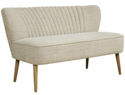 Pulaski ACH Vertically Channeled Settee in White - Furniture City (CA)l