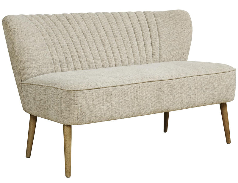 Pulaski ACH Vertically Channeled Settee in White - Furniture City (CA)l