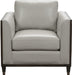 Pulaski Addison Leather Chair in Light Grey image