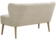 Pulaski ACH Vertically Channeled Settee in White - Furniture City (CA)l