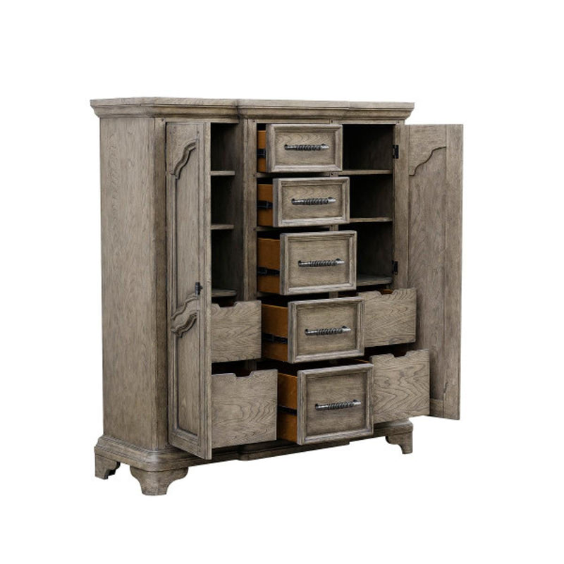 Pulaski Bristol Drawer Door Chest in Elm Brown - Furniture City (CA)l