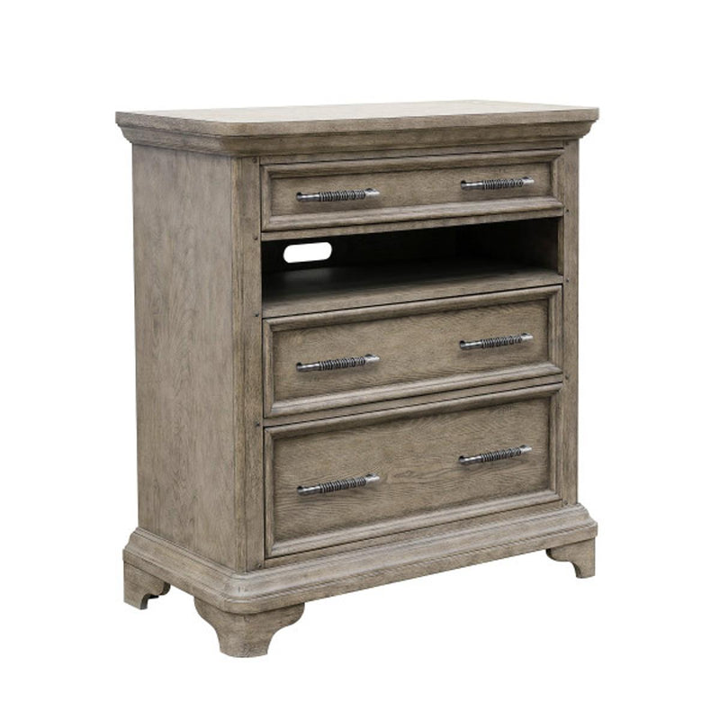 Pulaski Bristol Drawer Media Chest in Elm Brown - Furniture City (CA)l