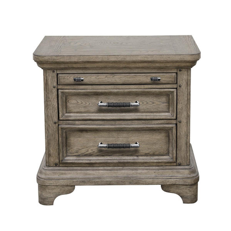 Pulaski Bristol Nighstand in Elm Brown in - Furniture City (CA)l