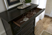 Pulaski Caldwell Drawer Chest in Dark Wood - Furniture City (CA)l
