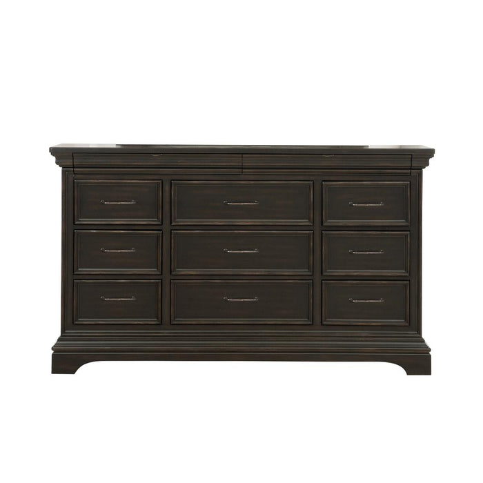 Pulaski Caldwell Dresser in Dark Wood