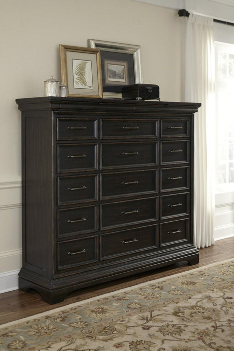 Pulaski Caldwell Master Chest in Dark Wood