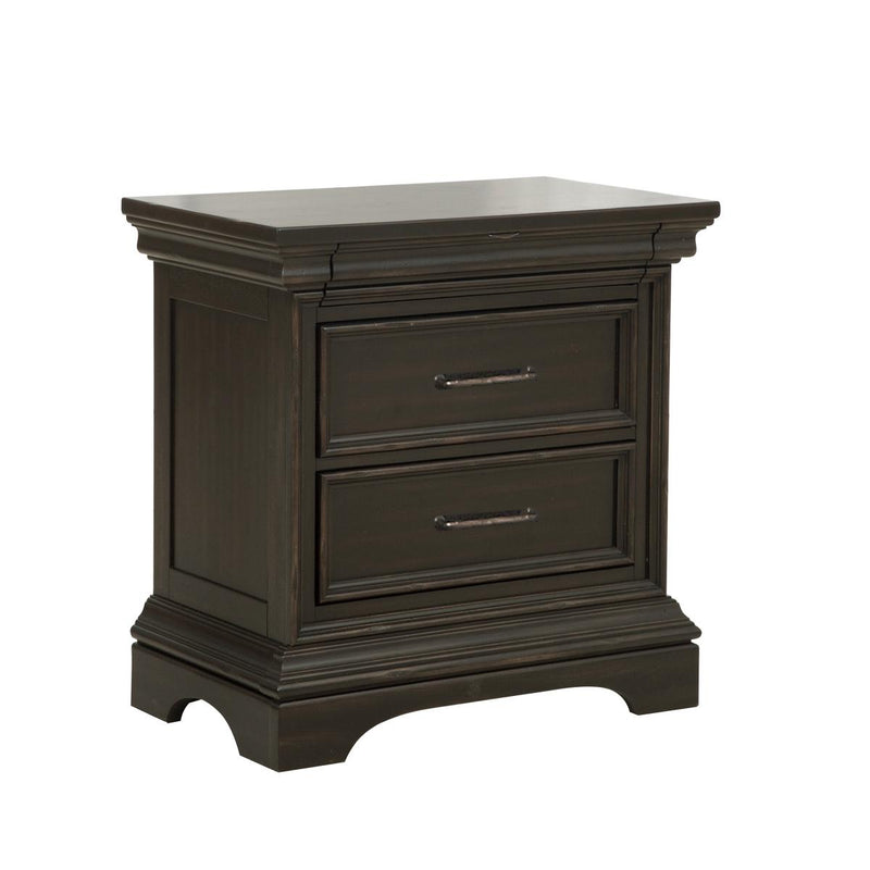Pulaski Caldwell Nightstand in Dark Wood - Furniture City (CA)l