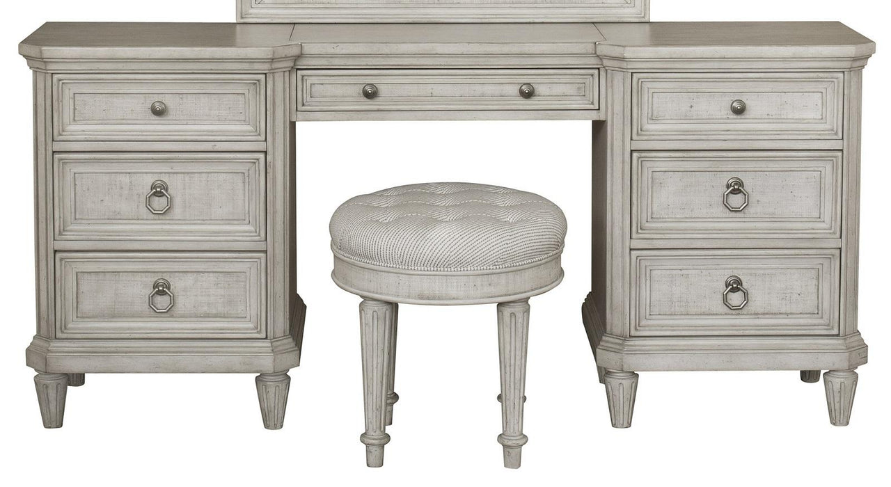 Pulaski Campbell Street 7 Drawer Vanity in Vanilla Cream