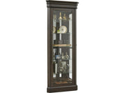 Pulaski Corner Curio in Oak Brown - Furniture City (CA)l