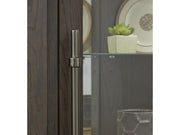 Pulaski Corner Curio in Oak Brown - Furniture City (CA)l