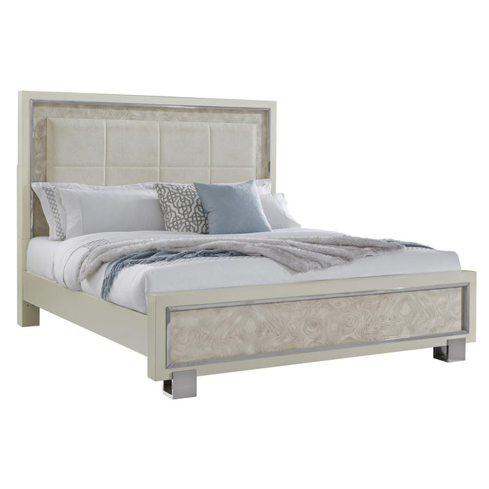 Pulaski Cydney Queen Upholstered Panel Bed in Painted