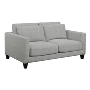 Pulaski D192 Double Cushion Loveseat in Light Gray - Furniture City (CA)l