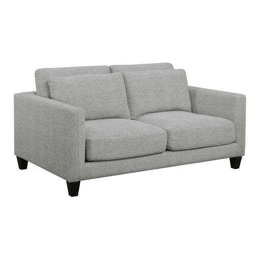 Pulaski D192 Double Cushion Loveseat in Light Gray image