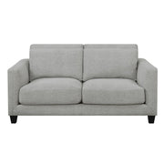 Pulaski D192 Double Cushion Loveseat in Light Gray - Furniture City (CA)l