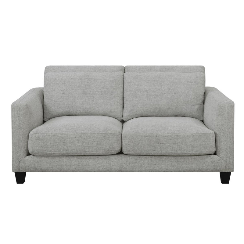 Pulaski D192 Double Cushion Loveseat in Light Gray - Furniture City (CA)l