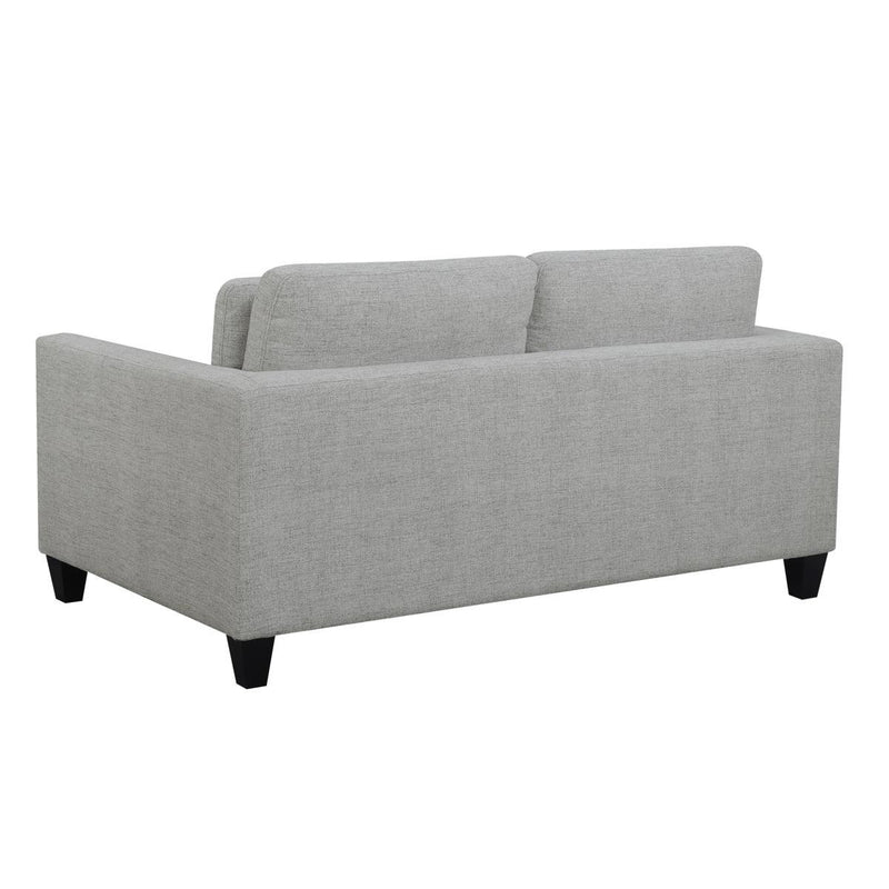 Pulaski D192 Double Cushion Loveseat in Light Gray - Furniture City (CA)l