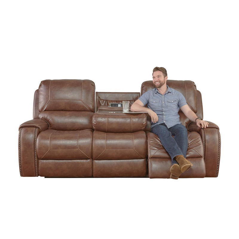 Pulaski Dual Recliner Sofa with Dropdown Charging Console - Furniture City (CA)l
