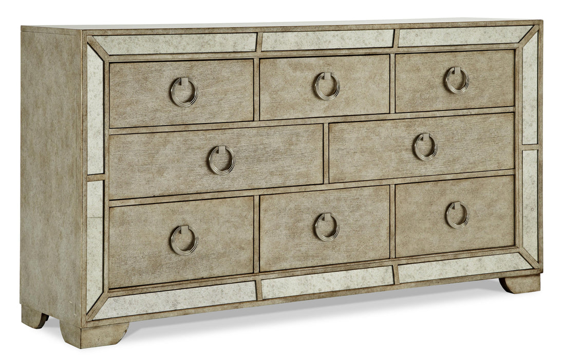 Pulaski Farrah 8 Drawer Dresser in Metallic