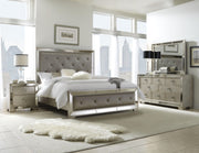 Pulaski Farrah 2 Drawer Nightstand with Cedar Lining in Metallic - Furniture City (CA)l