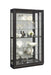Pulaski Framed Sliding Door 5 Shelf Curio Cabinet in Dark Brown image