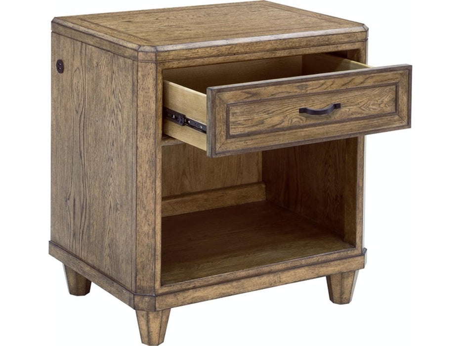 Pulaski Furniture Anthology Open Nightstand in Medium Wood
