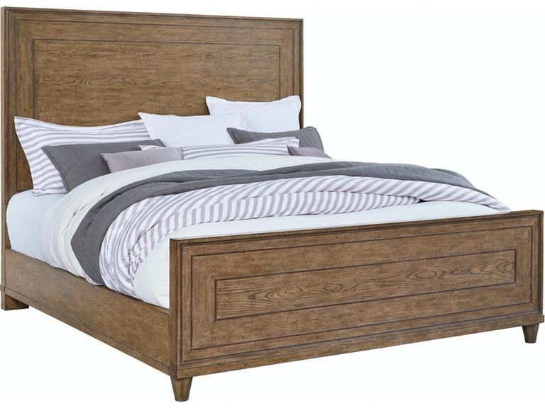 Pulaski Furniture Anthology Queen Panel Bed in Medium Wood