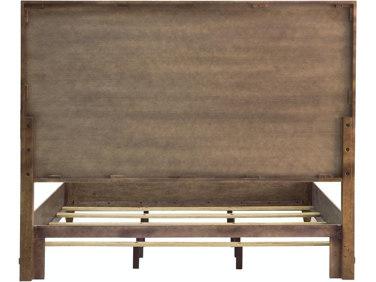 Pulaski Furniture Anthology Queen Panel Bed in Medium Wood