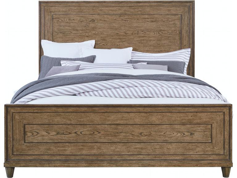 Pulaski Furniture Anthology Queen Panel Bed in Medium Wood