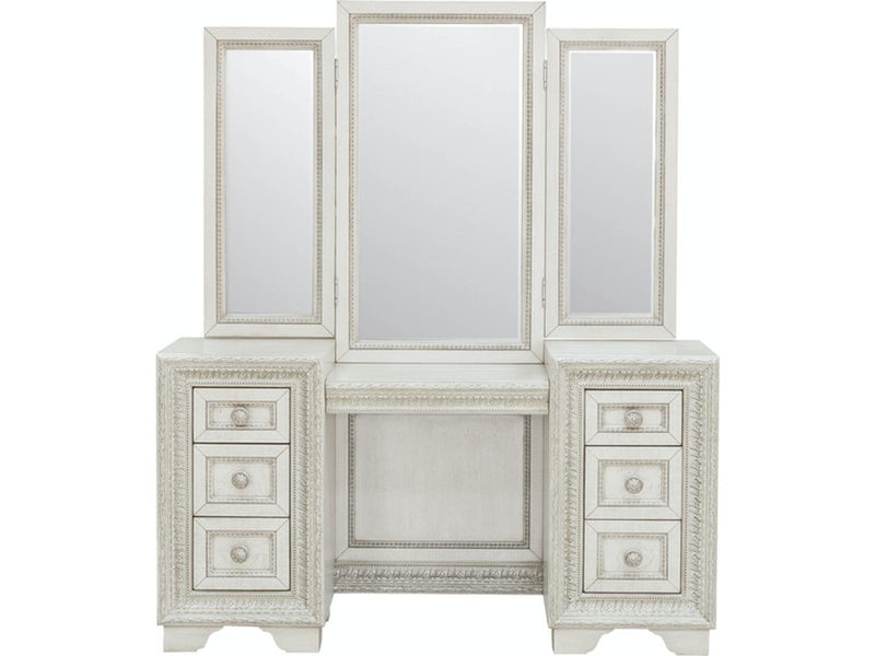Pulaski Furniture Camila Vanity Mirror in Light Wood - Furniture City (CA)l