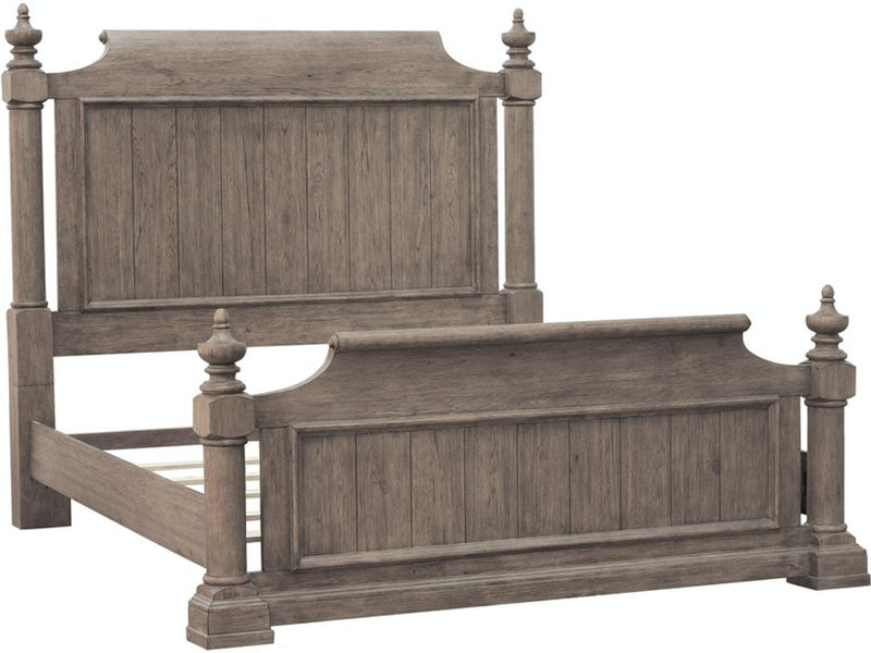 Pulaski Furniture Crestmont California King Poster Bed in Toasted Almond