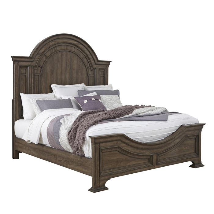 Pulaski Glendale Estates King Panel Bed in Brown