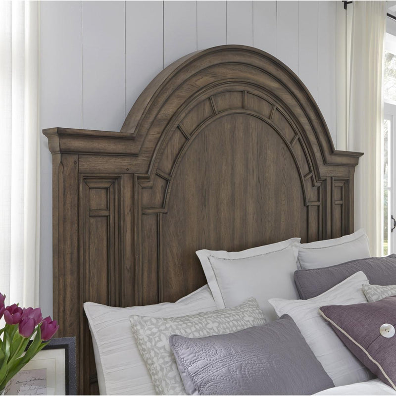Pulaski Glendale Estates California King Panel Bed in Brown - Furniture City (CA)l