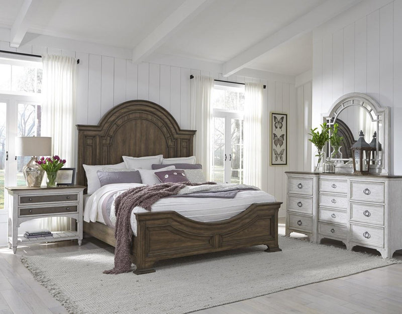 Pulaski Glendale Estates California King Panel Bed in Brown - Furniture City (CA)l