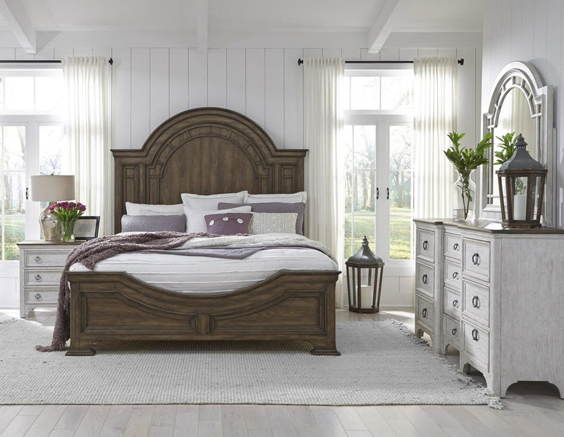 Pulaski Glendale Estates California King Panel Bed in Brown - Furniture City (CA)l