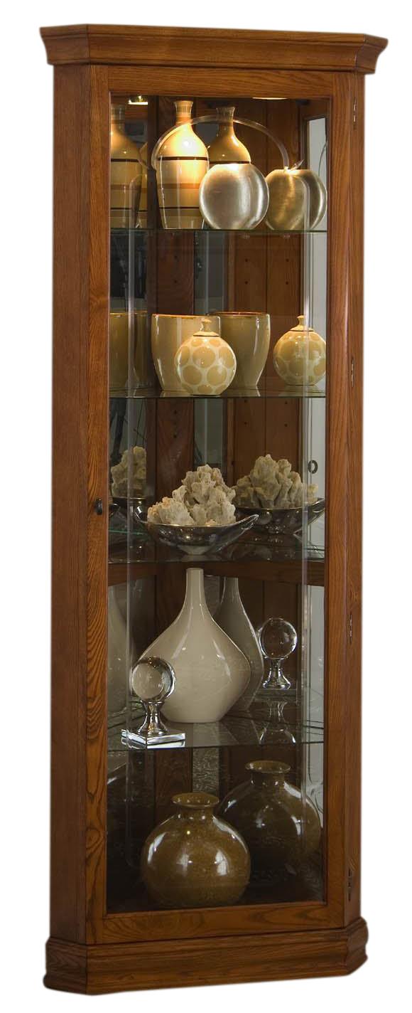 Pulaski Golden Oak II Corner Curio - Furniture City (CA)l