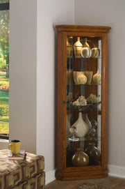 Pulaski Golden Oak II Corner Curio - Furniture City (CA)l