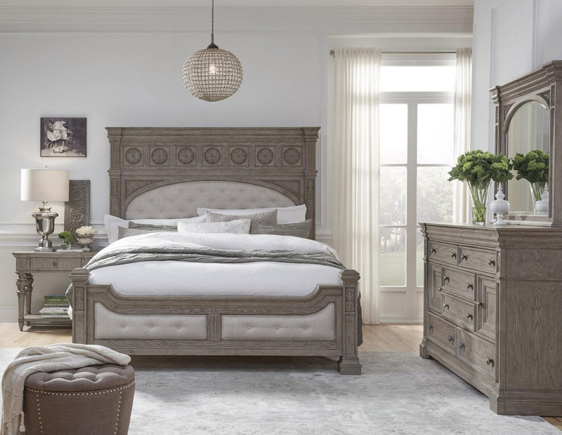 Pulaski Kingsbury Queen Panel Bed in Gray - Furniture City (CA)l