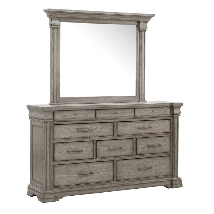 Pulaski Madison Ridge Mirror in Heritage Taupe - Furniture City (CA)l