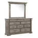 Pulaski Madison Ridge Mirror in Heritage Taupe - Furniture City (CA)l