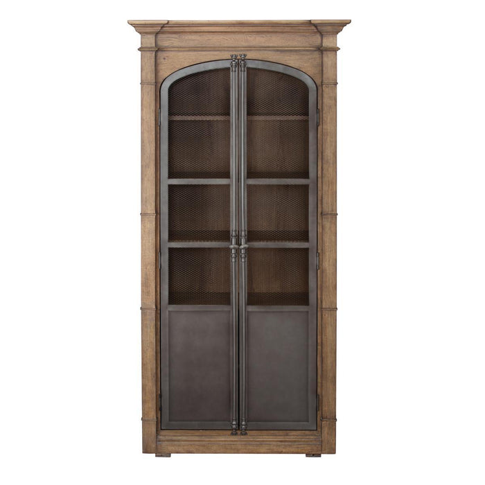 Pulaski Metal Door Light Oak Display Cabinet