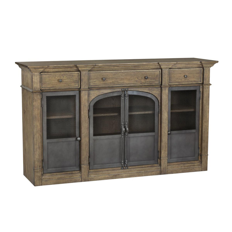 Pulaski Metal Door Light Oak Sideboard - Furniture City (CA)l
