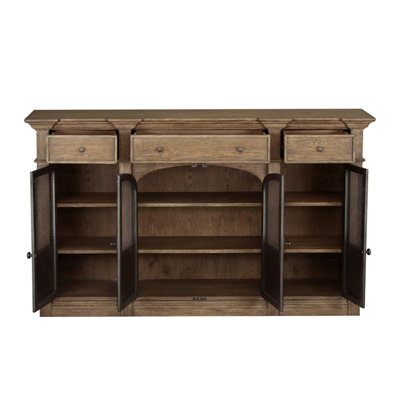 Pulaski Metal Door Light Oak Sideboard - Furniture City (CA)l