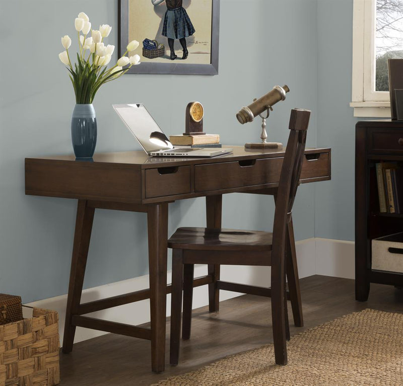 Pulaski Mid-Century Writing Desk in Brown - Furniture City (CA)l